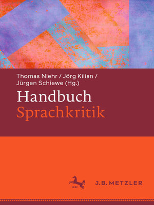 cover image of Handbuch Sprachkritik